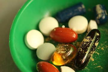 Image showing danger -  mixed drugs