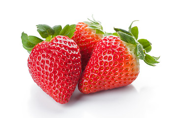 Image showing Isolated fruits - Strawberries 