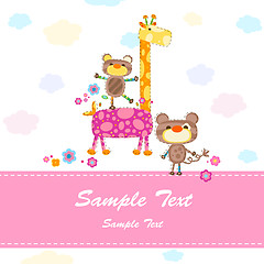 Image showing baby invitation card