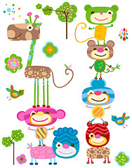 Image showing jungle animals