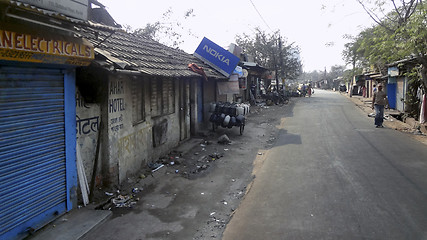 Image showing Business in slum, Kolkata, India