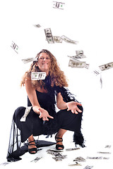 Image showing woman and money