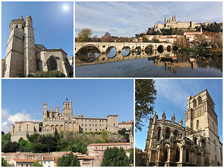 Image showing churches of Beziers