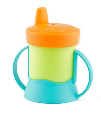 Image showing Multi Colored Baby Bottle