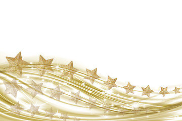 Image showing white background and gold stars 