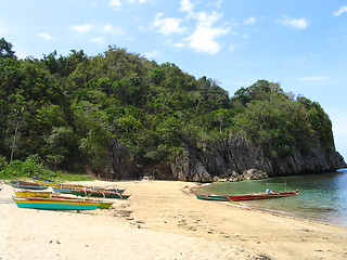 Image showing boats on shore