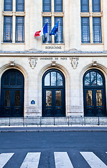 Image showing Paris - Sorbonne University Entrance