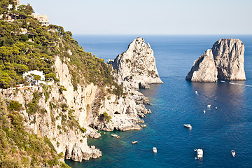 Image showing Faraglioni di Capri