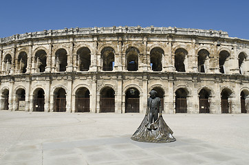 Image showing ancient arenas of Nimes