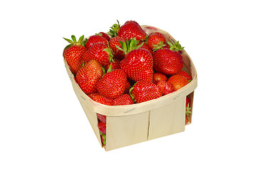 Image showing punnet of strawberries