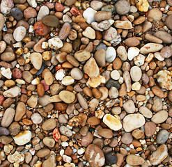 Image showing Colorful stones on the beach 