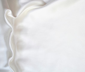 Image showing Smooth elegant white silk as background 