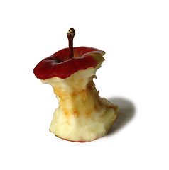 Image showing Red apple core