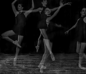 Image showing Ballerina in Studio On Pointe