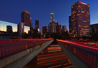 Image showing Editorial Los Angleles at Twilight December 10, 2011 