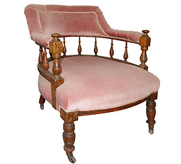 Image showing Pink Antique Vintage Chair