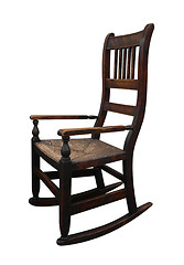 Image showing Old Wooden Rockin Chair