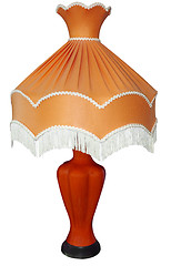 Image showing Bright Orange Table Lamp