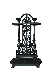 Image showing Ornate Metal Shelf Unit