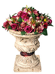 Image showing Large Arrangement of Artificial Roses