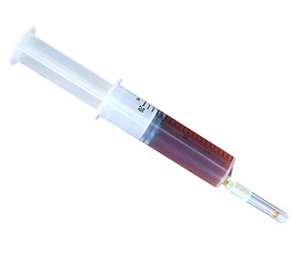 Image showing Plastic Syringe of Antibiotic