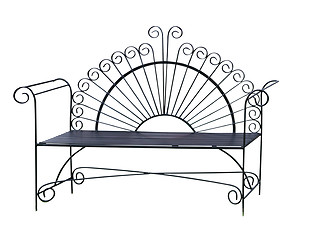 Image showing Bench Seat with Scrolls