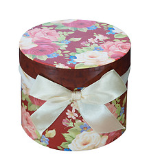 Image showing Round Floral Gift Box