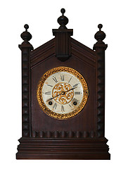 Image showing Antique Wooden Clock