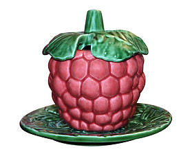 Image showing Ornate Raspberry Jam Container