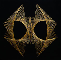 Image showing Antique Gold Thread Design