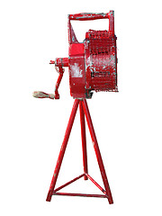 Image showing Antique Manual Fire Siren