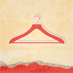 Image showing clothes hanger retro poster