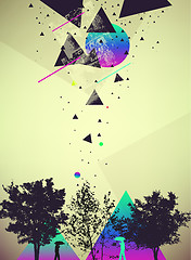 Image showing futuristic art abstract vector background