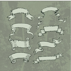 Image showing decorative vintage ribbons