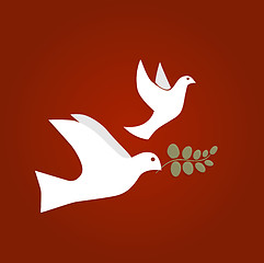 Image showing Dove of Peace Vector