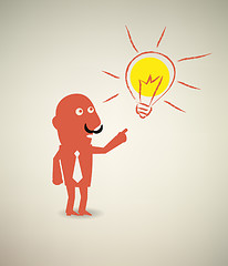 Image showing illustration of idea bulb