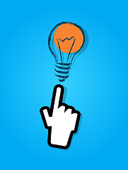 Image showing illustration of idea bulb.