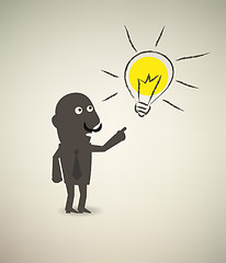 Image showing illustration of idea bulb