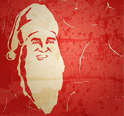 Image showing Santa Claus. Portrait on grunge background