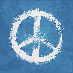 Image showing illustration of  peace sign