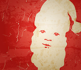 Image showing Santa Claus. Portrait on grunge background