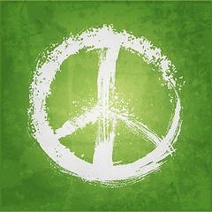 Image showing illustration of peace sign