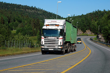 Image showing Container transport