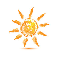 Image showing hand drawn sun