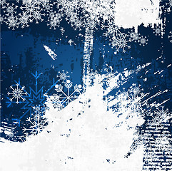 Image showing Christmas decoration grunge background