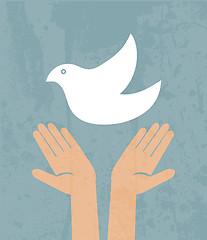 Image showing Dove of Peace Vector