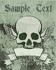Image showing Vector skull  illustration