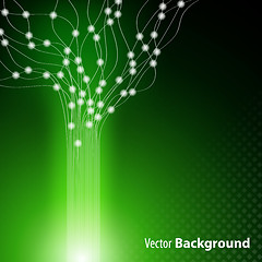 Image showing green stylish fantasy background