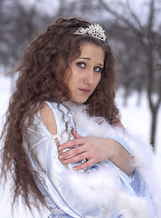 Image showing girl in winter
