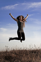 Image showing jumping girl